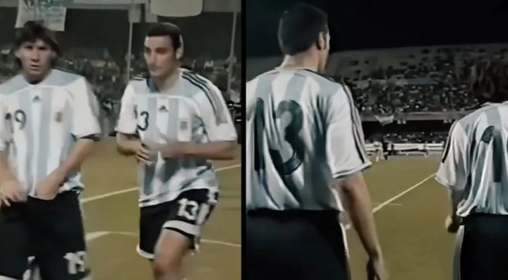 19 năm trước, Messi và HLV Scaloni cùng vào sân thay người trước Angola