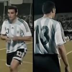 19 năm trước, Messi và HLV Scaloni cùng vào sân thay người trước Angola