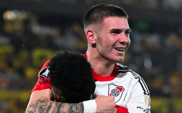 Thần đồng Mastantuono tỏa sáng, River Plate dẫn đầu bảng B Copa Libertadores