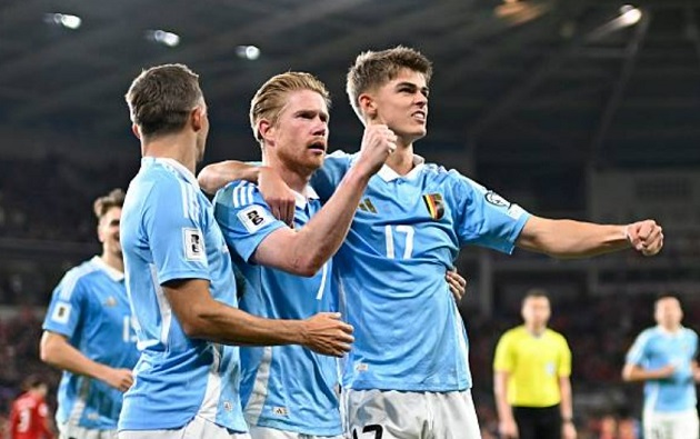 De Bruyne lập cú đúp, Bỉ tiến gần vé dự World Cup