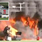 Hỏa hoạn ở SVĐ diễn ra trận Anh và Andorra