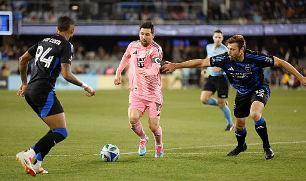 Inter Miami chia điểm nghẹt thở với San Jose trong ngày Messi im tiếng