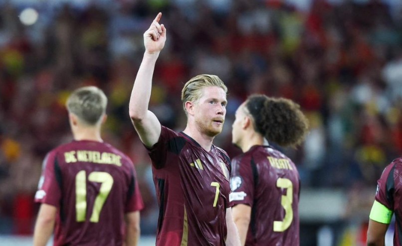 Kevin De Bruyne rực sáng, Bỉ nhấn chìm Kazakhstan trong cơn mưa bàn thắng