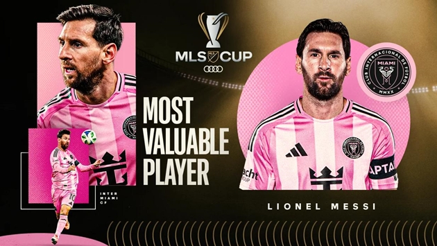 Lionel Messi giành danh hiệu Cầu thủ xuất sắc nhất MLS Cup