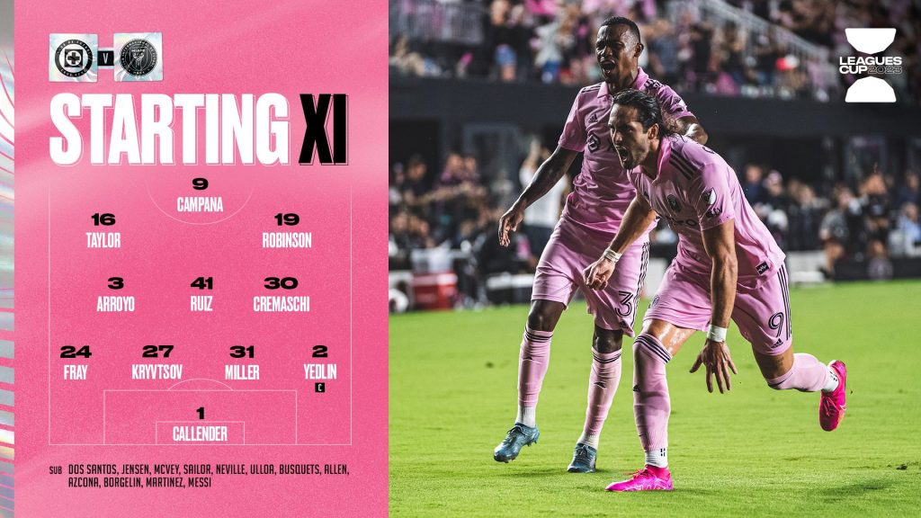 Messi dự bị ở trận ra mắt Inter Miami