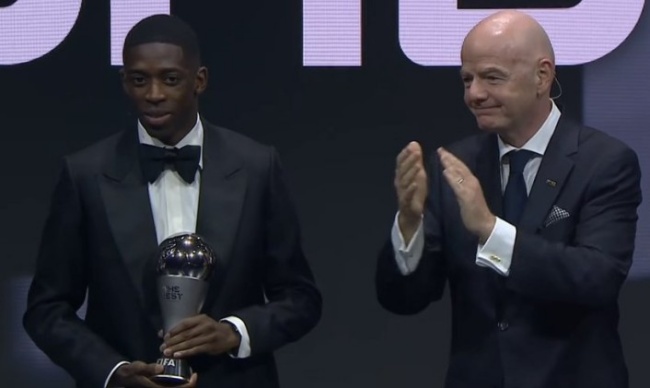 Ousmane Dembele giành giải thưởng FIFA The Best 2025