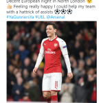 Ozil phấn khích với chiến tích ‘siêu chất’