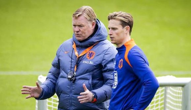 Ronald Koeman báo tin vui về Frenkie De Jong