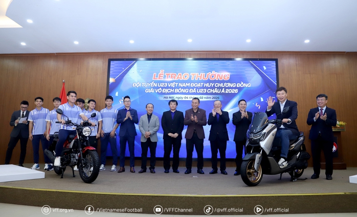 Tuyển U23 Việt Nam nhận quà “khủng” sau thành tích hạng 3 Giải U23 châu Á 2026